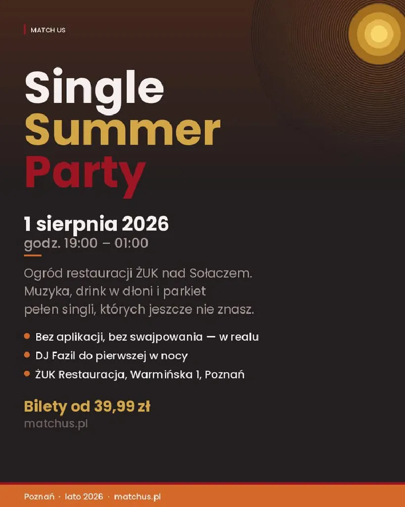 Single Summer Party – wieczór dla singli w restauracji ŻUK