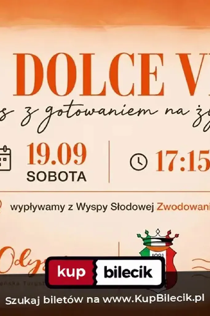 Pożegnanie lata we włoskim stylu – rejs po Odrze