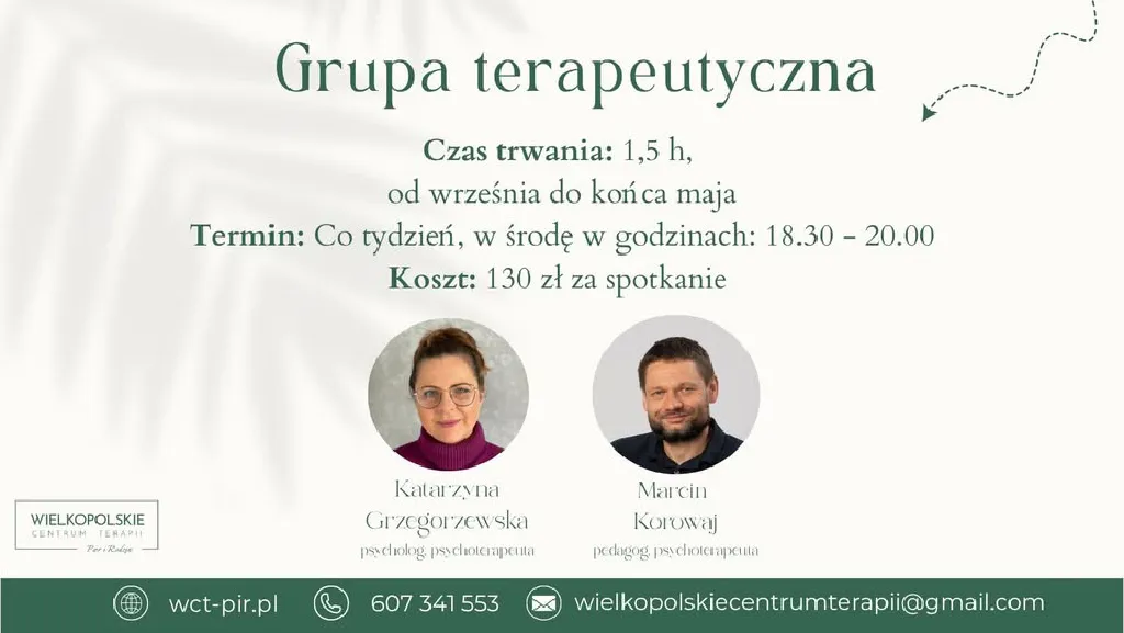 Grupa terapeutyczna – warsztaty