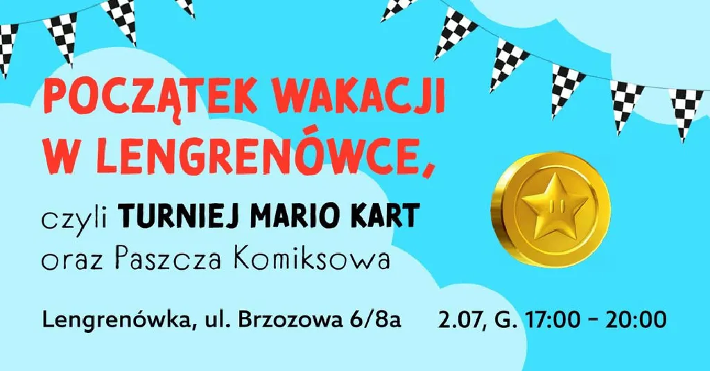 Turniej Mario Kart i Paszcza Komiksowa w Lengrenówce
