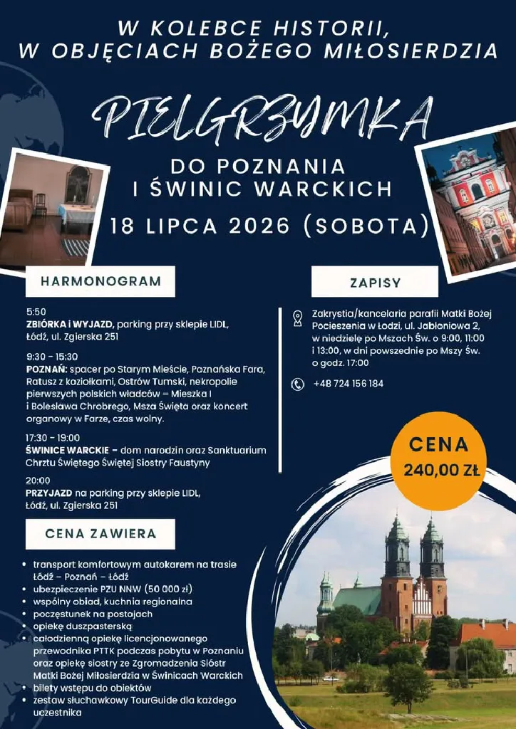 Pielgrzymka do Poznania i Świnic Warckich