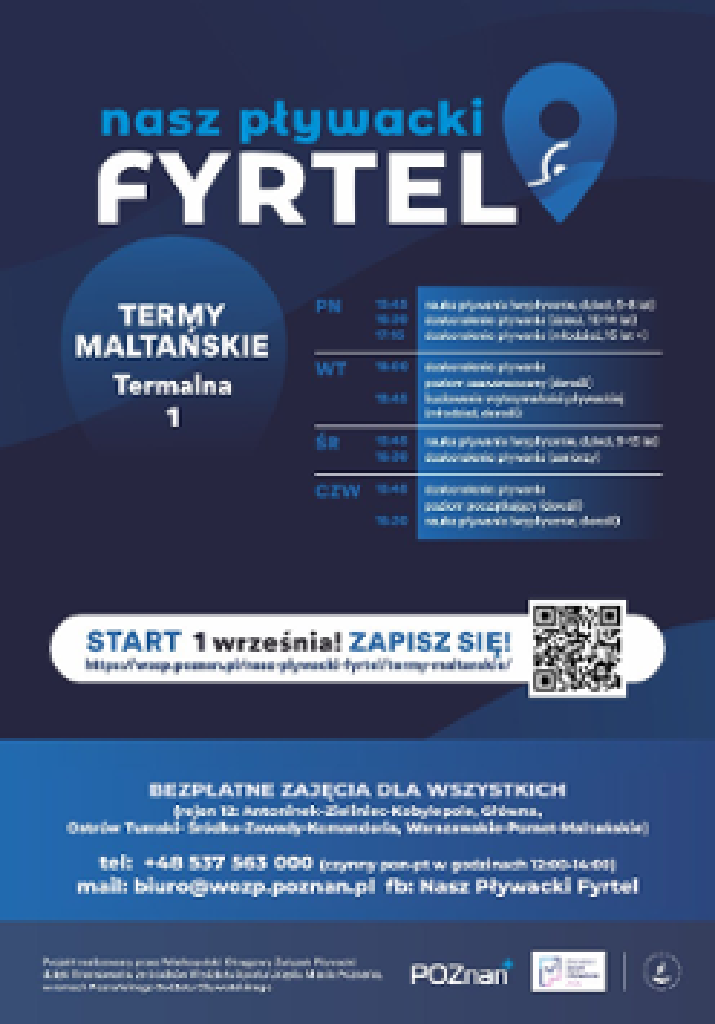 Nasz Pływacki Fyrtel – zajęcia w Termach Maltańskich