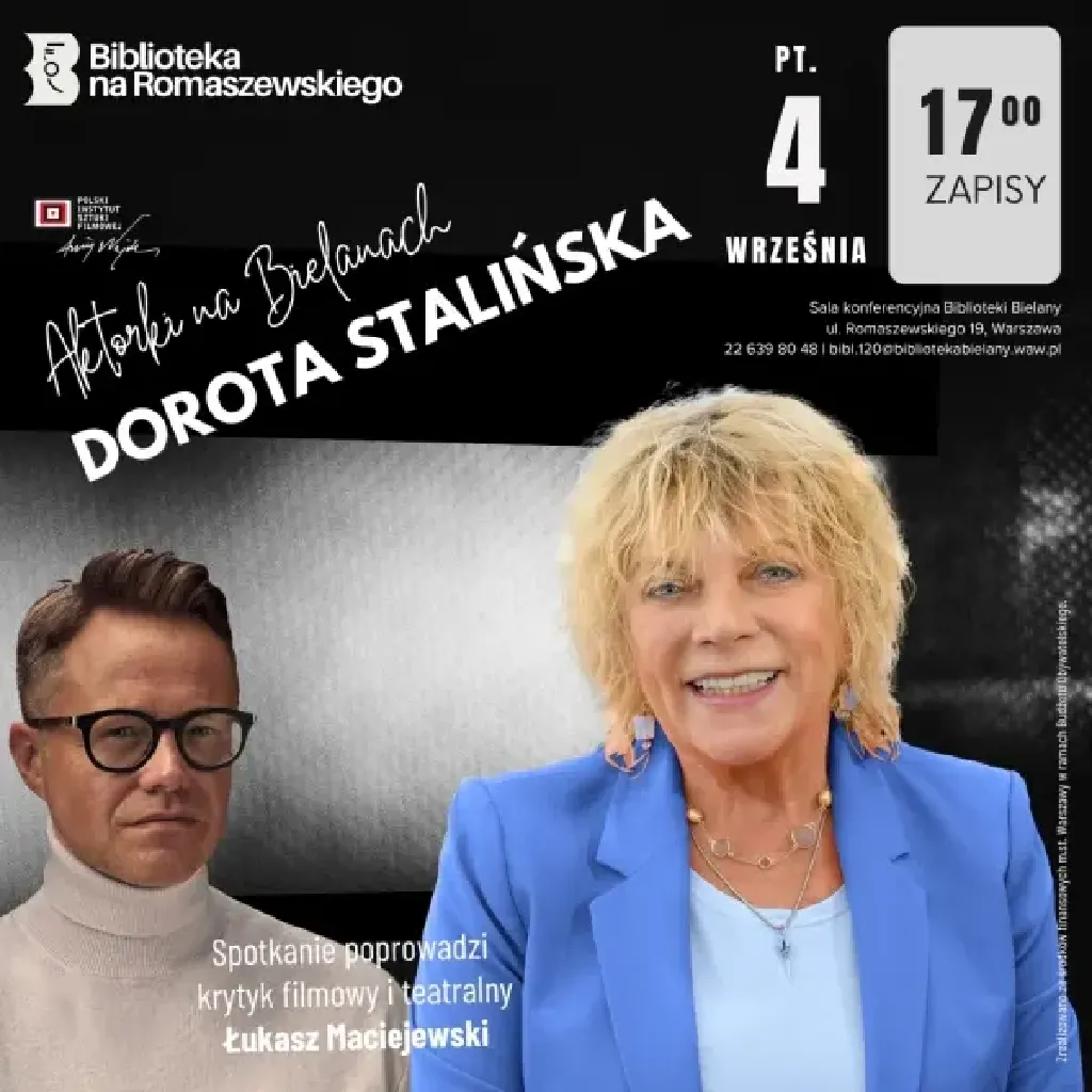 Dorota Stalińska – spotkanie i pokaz filmu „Moje stare”