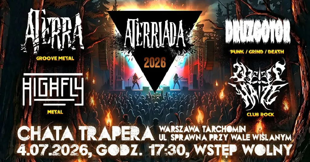 ATERRIADA 2026 – koncert plenerowy nad Wisłą