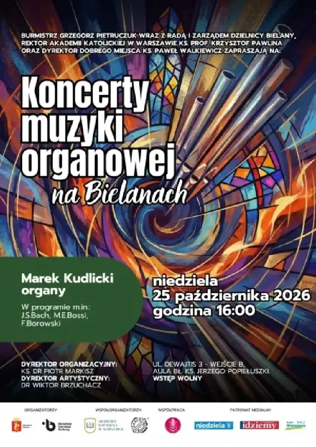 Marek Kudlicki – koncert organowy na Bielanach