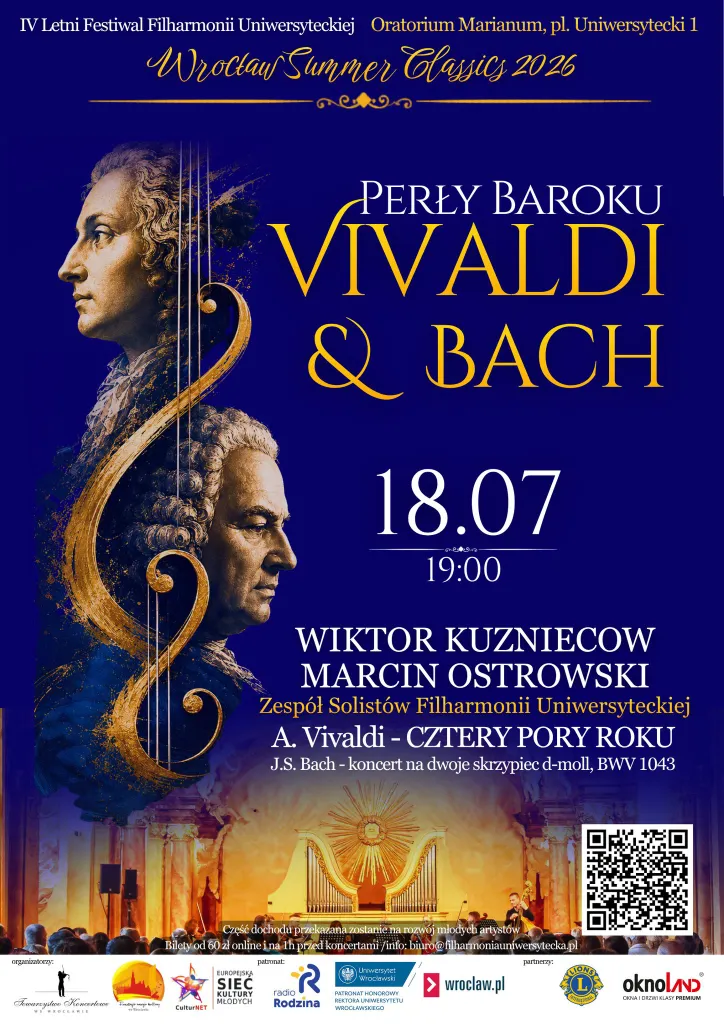 Perły Baroku – Vivaldi i Bach w Oratorium Marianum
