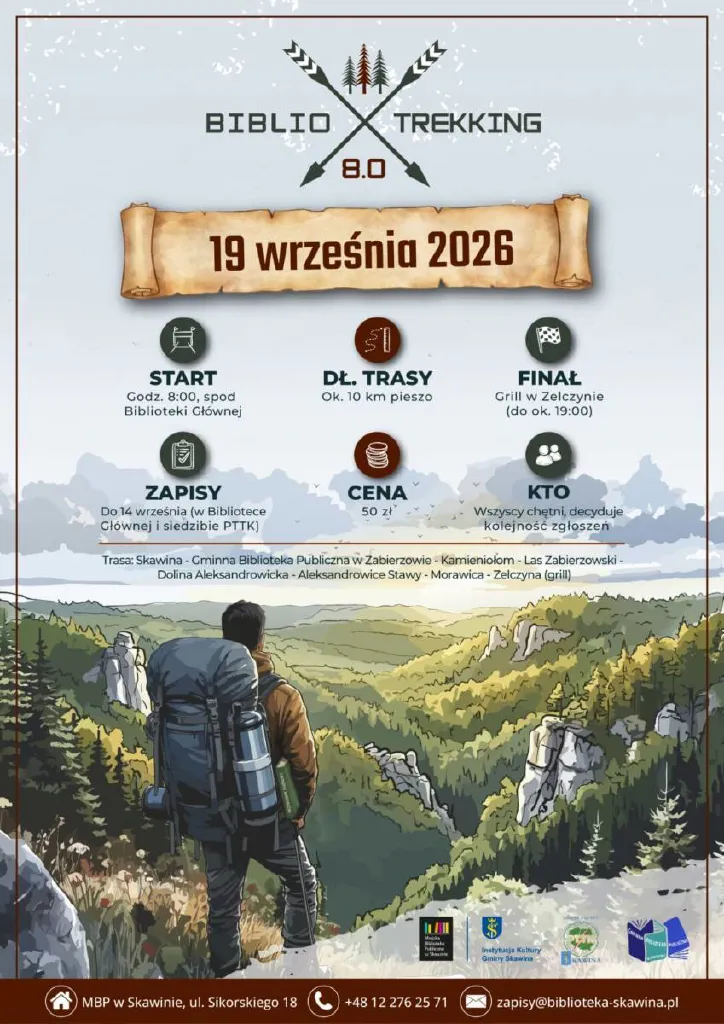 Biblio-trekking 8.0 – piesza wycieczka