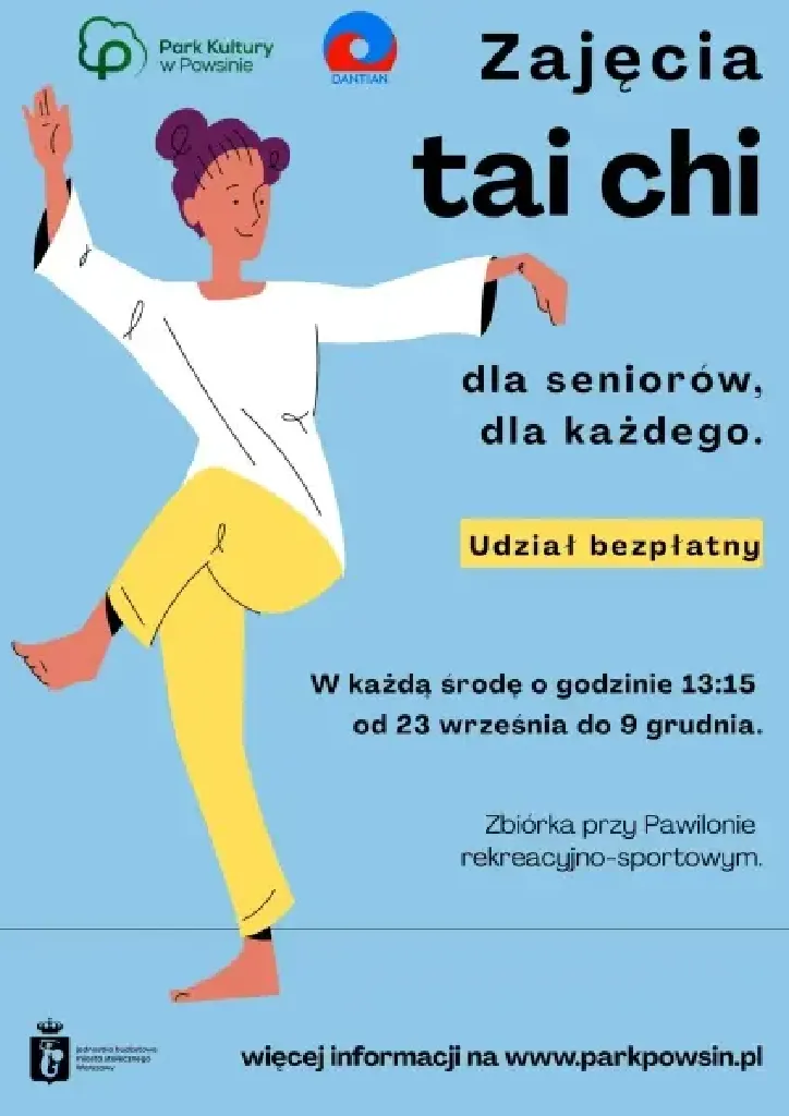 Tai Chi – zajęcia w Parku Kultury w Powsinie