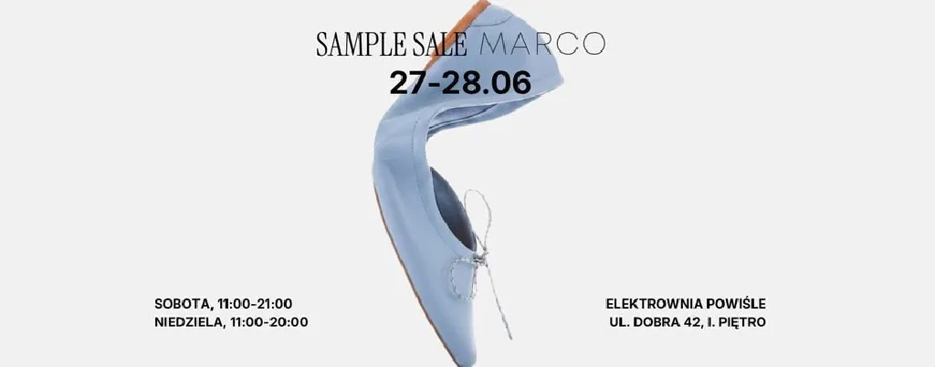 Sample Sale MARCO w Elektrowni Powiśle