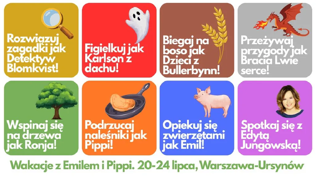 Wakacje z Emilem i Pippi – warsztaty dla dzieci
