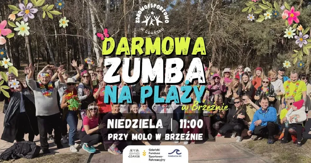 Zumba na plaży w Brzeźnie