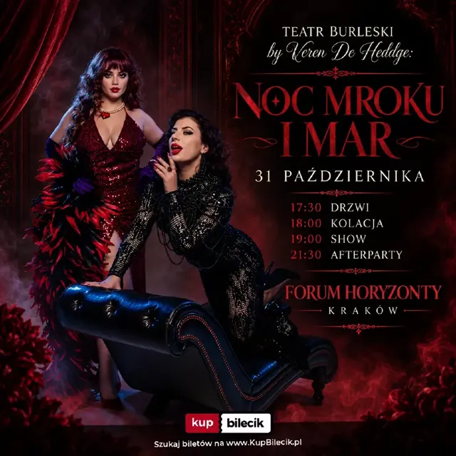 Noc Mroku i Mar – spektakl burleskowy