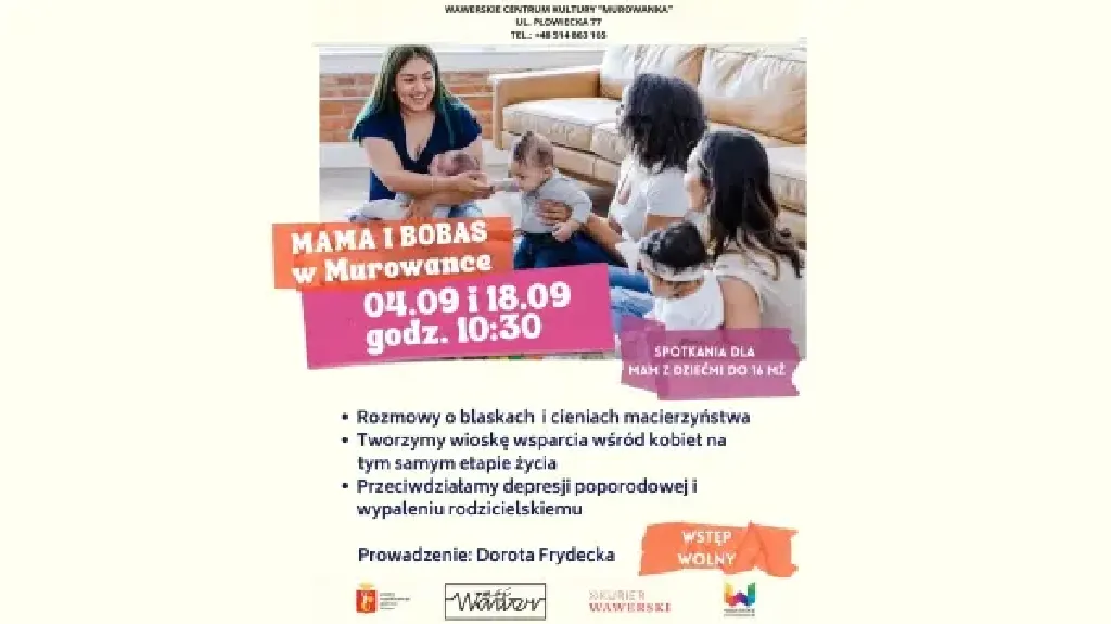 Mama i Bobas w Murowance – spotkania dla mam