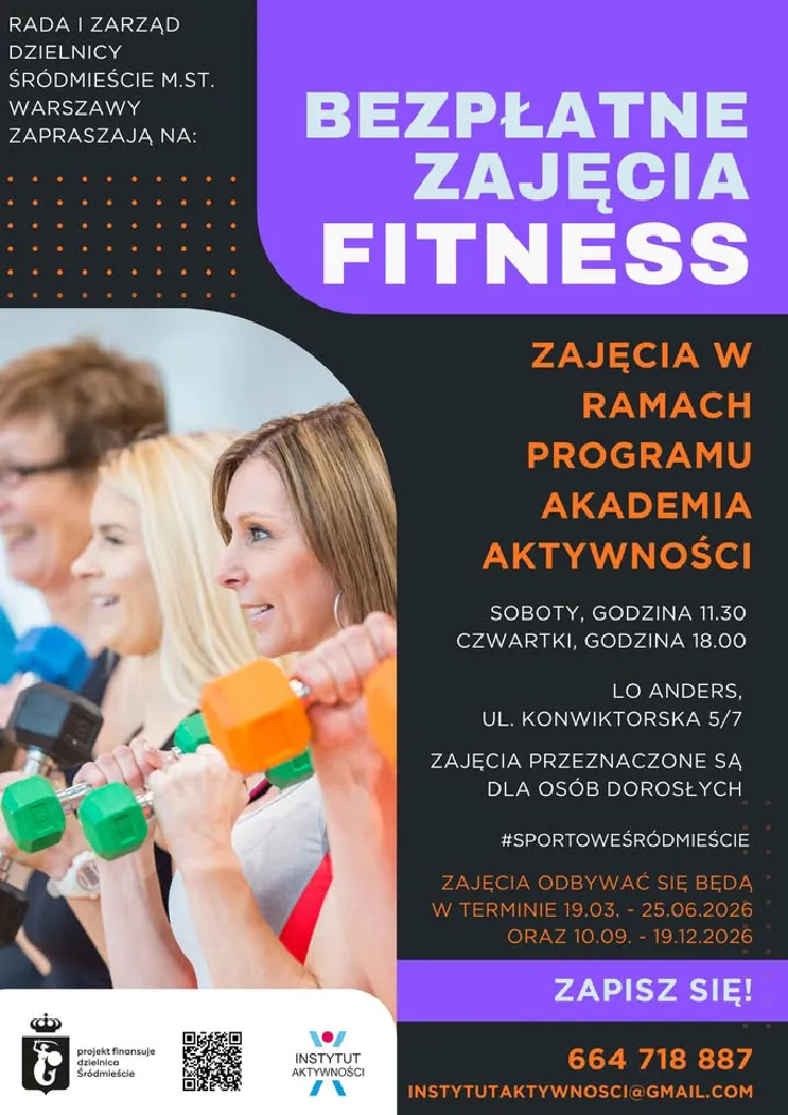 Fitness w Śródmieściu – zajęcia sportowe