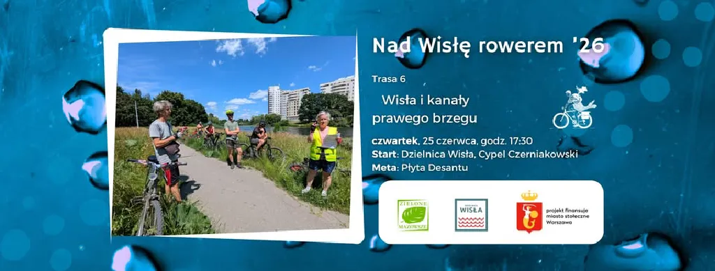 Wycieczka rowerowa Nad Wisłę Rowerem – Wisła i kanały prawego brzegu