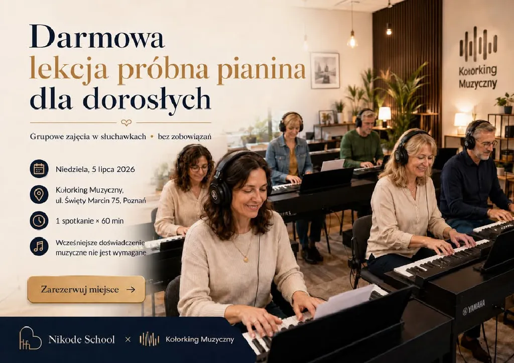 Darmowa lekcja próbna pianina dla dorosłych