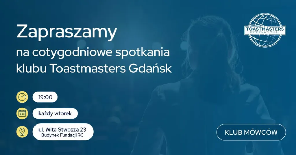 Spotkanie klubu Toastmasters Gdańsk