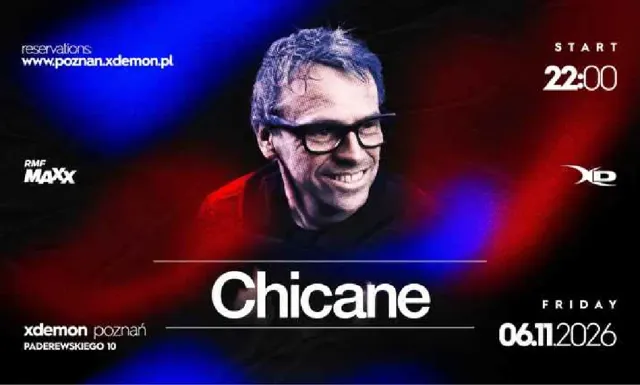 Chicane – koncert w X-Demon Poznań