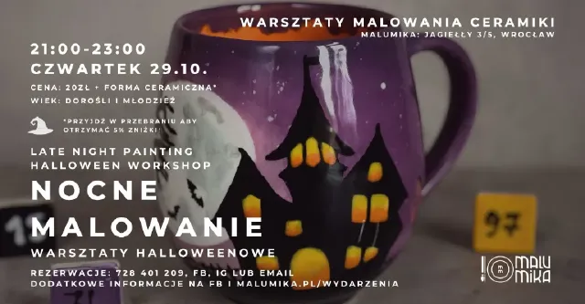 Strasznie fajne Halloween – malowanie ceramiki
