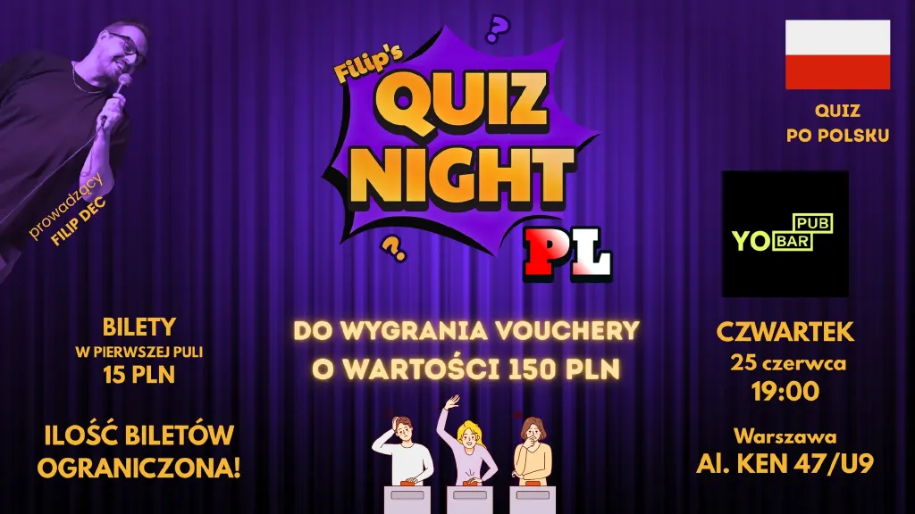 Filip’s Quiz Night – PubQuiz po polsku