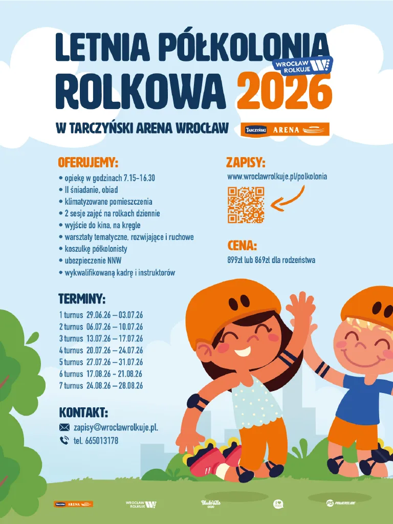 Letnie półkolonie Wrocław Rolkuje 2026