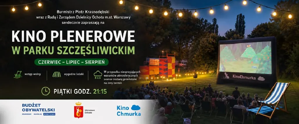 Kino plenerowe w Parku Szczęśliwickim