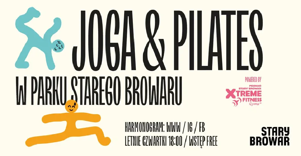 Joga i pilates w Parku Starego Browaru – treningi