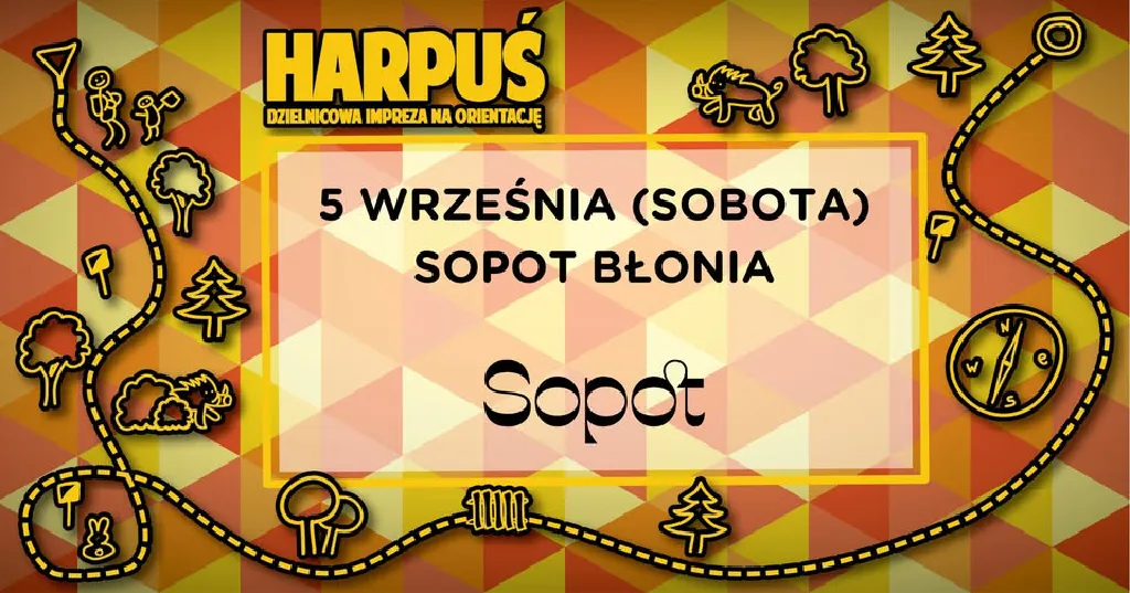 Harpuś – zabawa z mapą na sopockich Błoniach