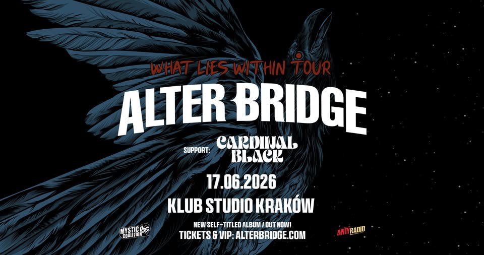 Koncert Alter Bridge i Cardinal Black w Klubie Studio