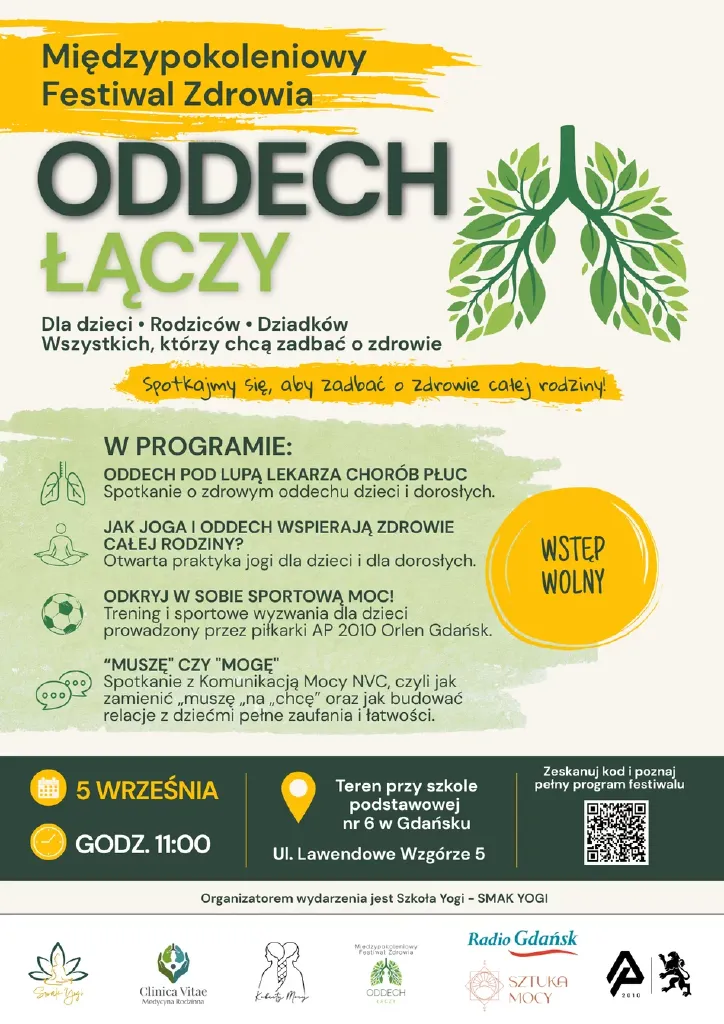 Międzypokoleniowy Festiwal Zdrowia „Oddech Łączy”