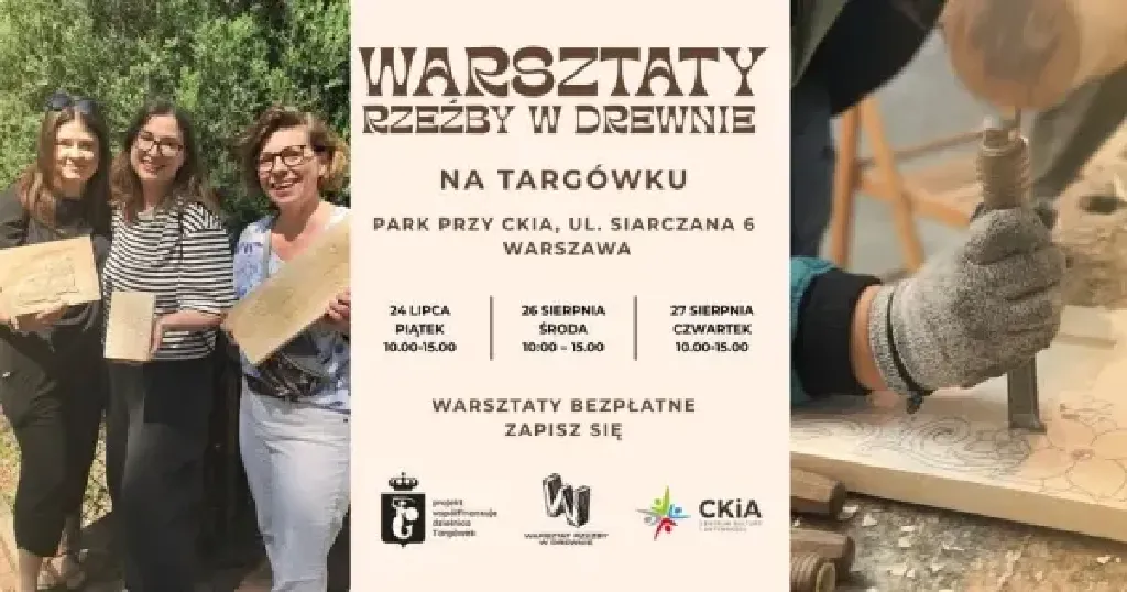 Warsztaty rzeźby w drewnie na Targówku