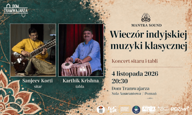 Wieczór indyjskiej muzyki klasycznej – Sanjeev Korti i Karthik Krishna