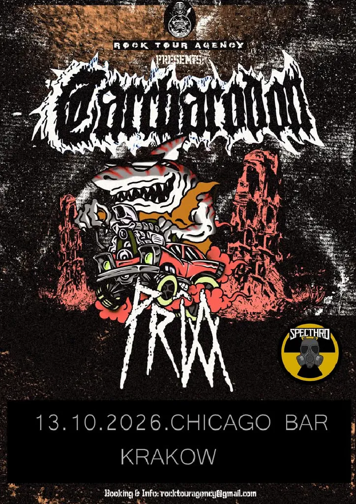 Carcharodon, PRIA i Specthro – koncert metalowy